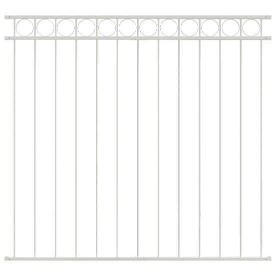Clôture blanc 1,7x1,2 m acier