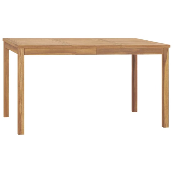 Table à dîner de jardin 140x80x77 cm bois de teck solide
