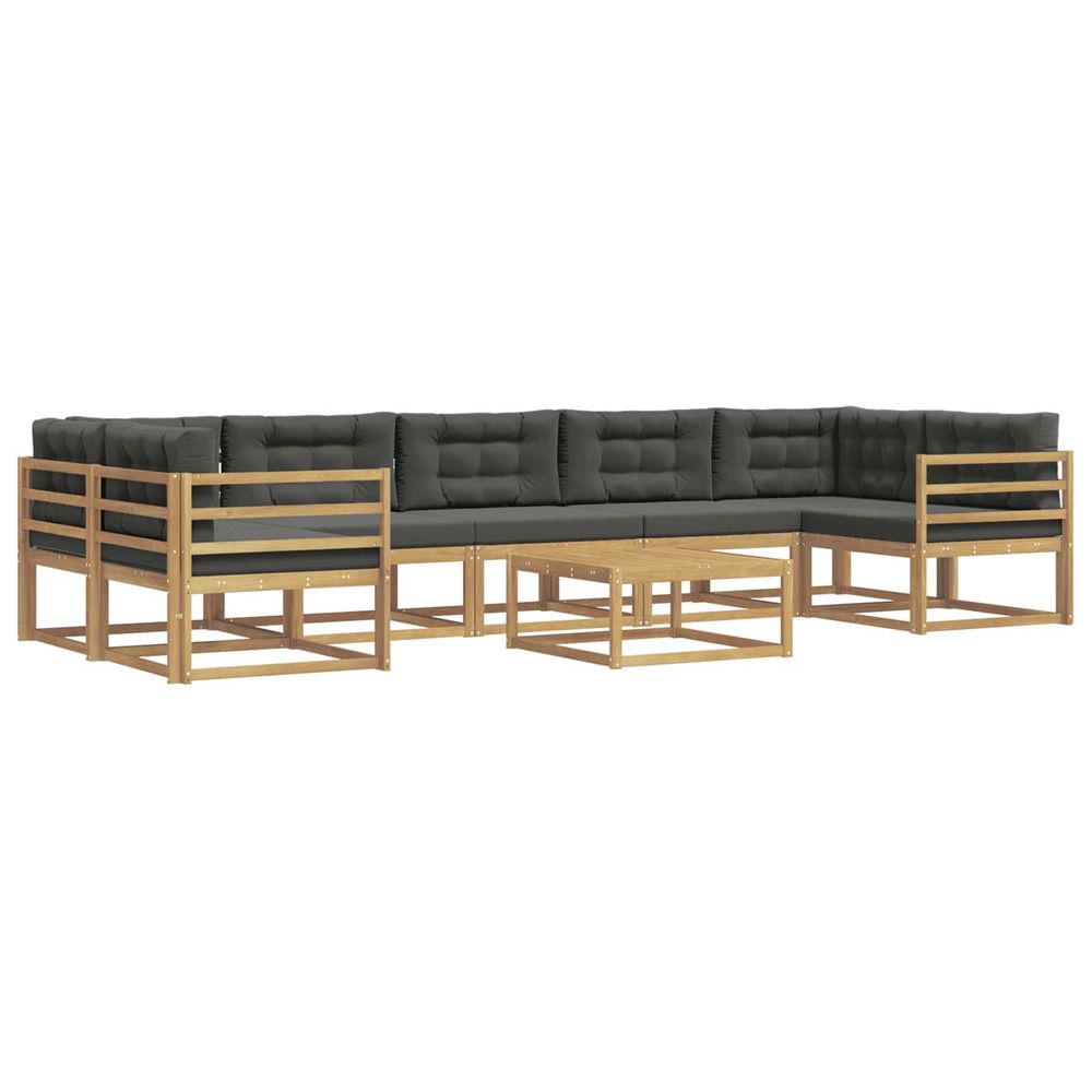Ensemble de canapés d'extérieur 6 pc blanc et anthracite
