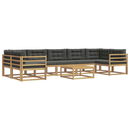 Ensemble de canapés d'extérieur 6 pc blanc et anthracite