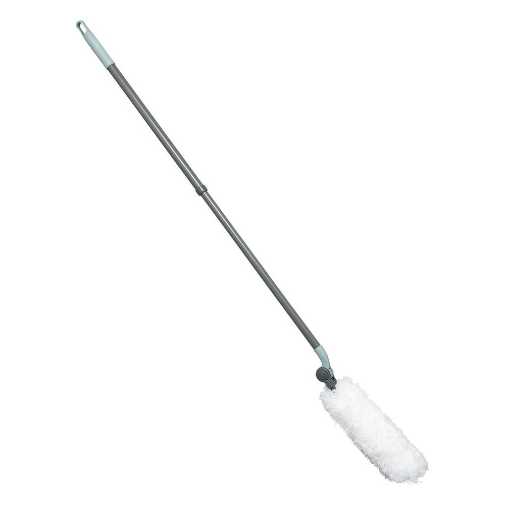5five - plumeau orientable avec manche téléscopique gris h135cm