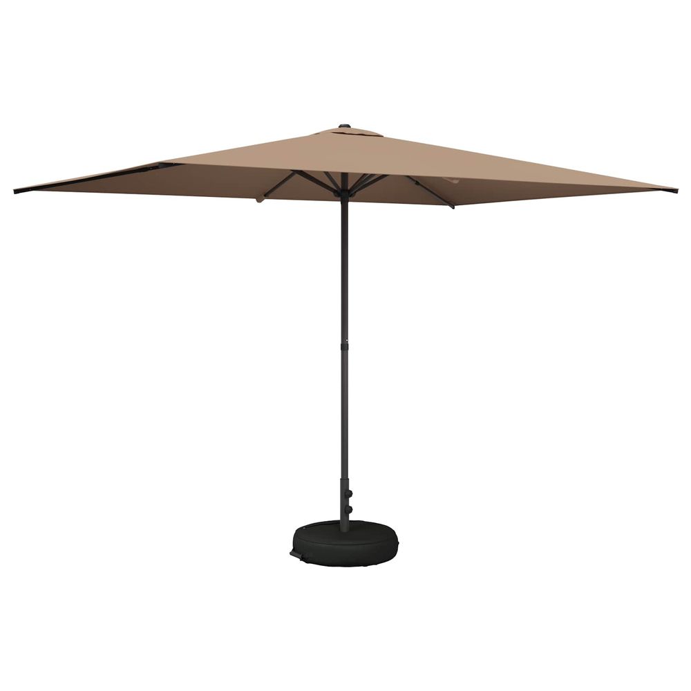 Parasol de jardin avec base 200 x 300 cm polyester