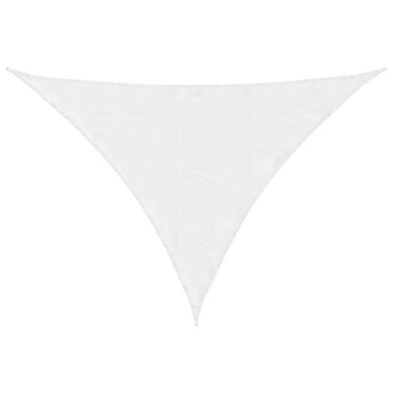 Voile de parasol tissu oxford triangulaire 4x4x5,8 m blanc