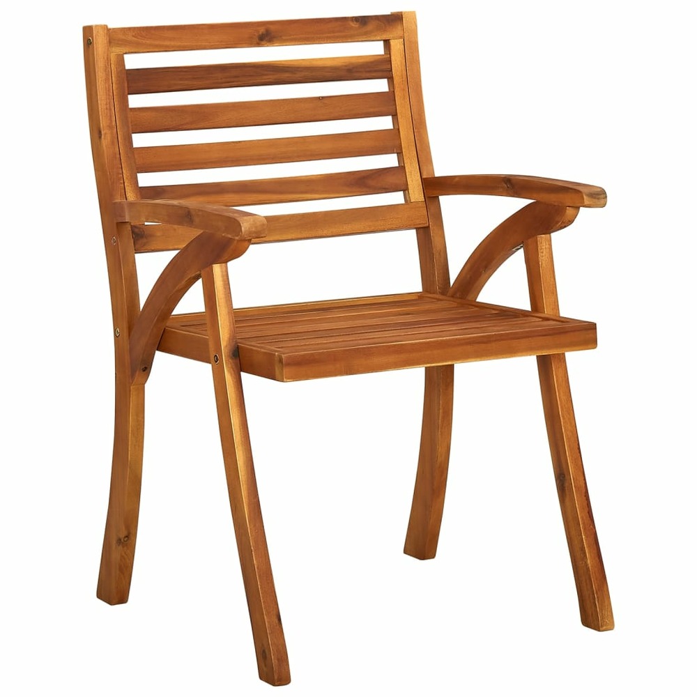 Chaises de jardin lot de 6 bois d'acacia solide
