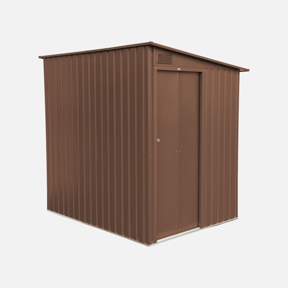 Abri de jardin adossable acier galvanisé 2,91m² avec porte coulissante et kit d'ancrage - bray