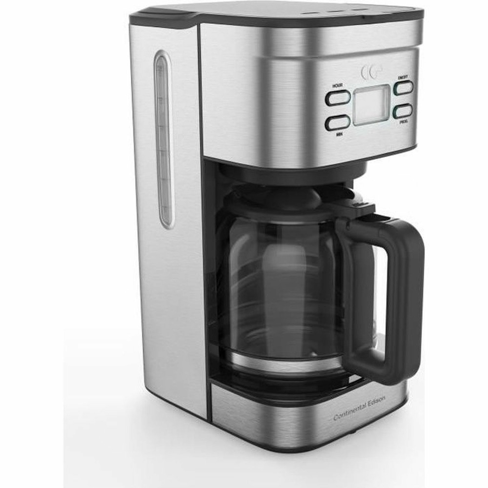 Cafetière filtre 1,5l programmable en inox