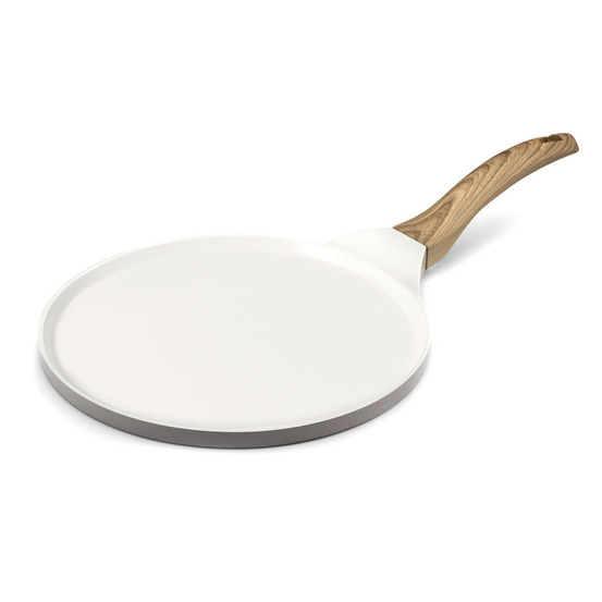 Mythic - crépière 25.7 cm avec revêtement en céramique blanche