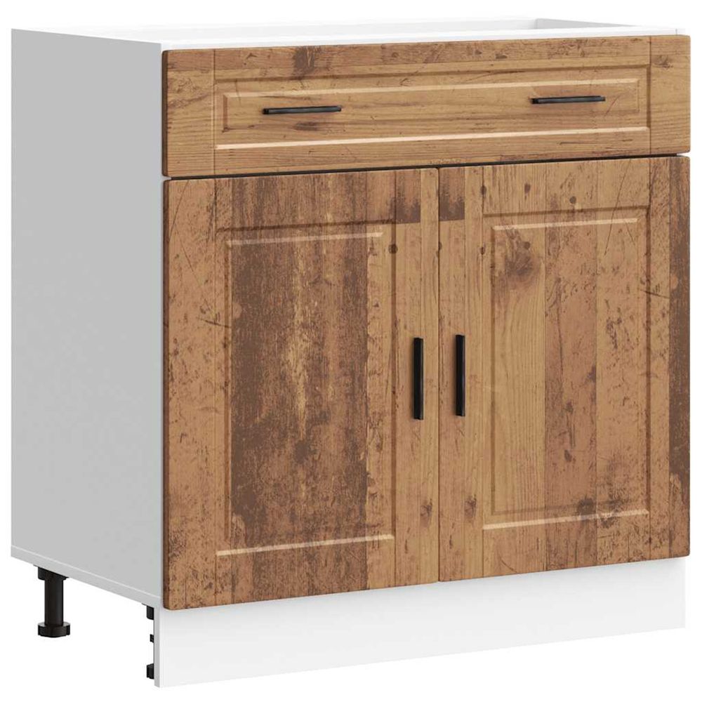 Armoire de cuisine porto vieux bois bois d'ingénierie