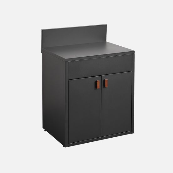 Module de cuisine extérieure acier 2 portes l80cm - thira