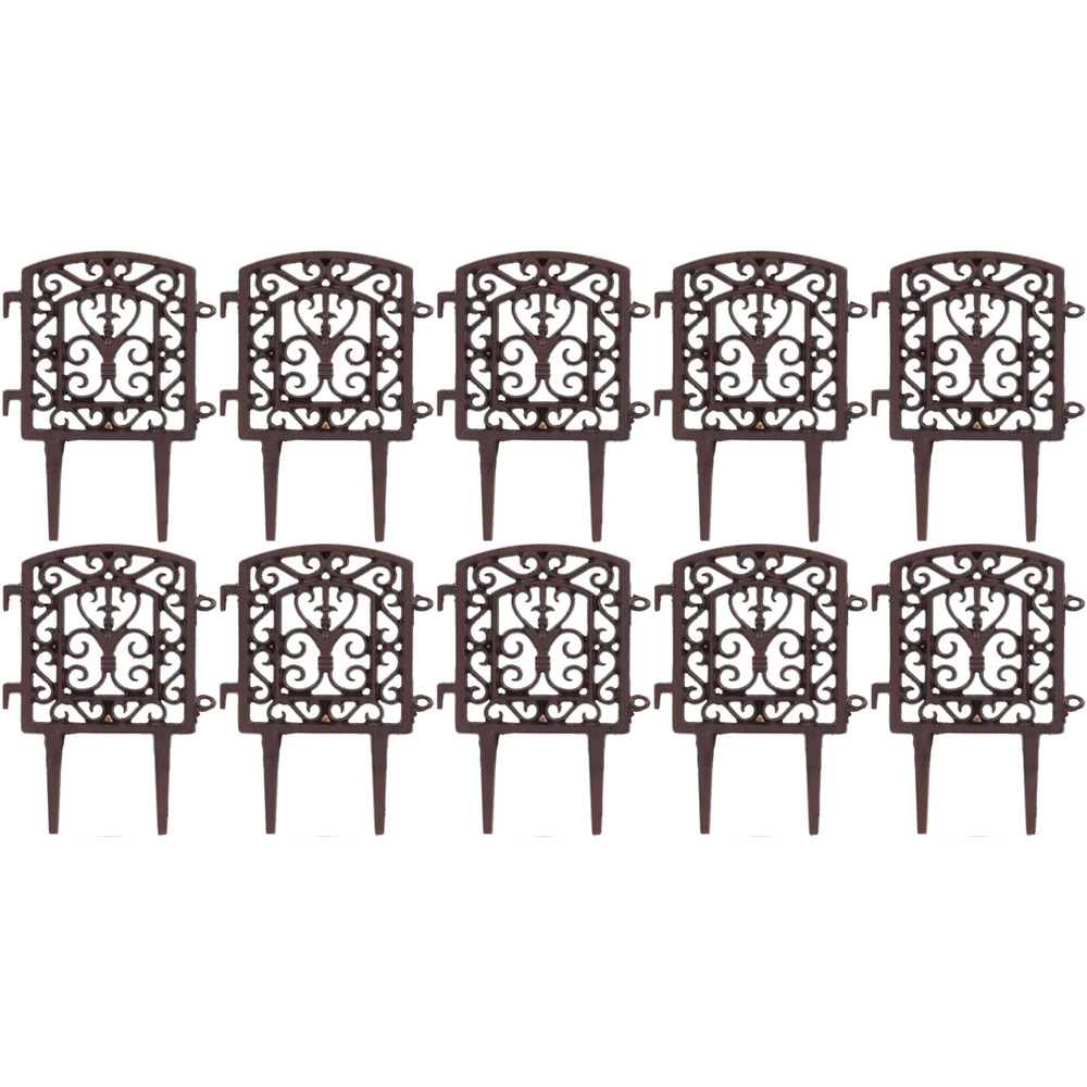 Bordure à assembler en fonte tradition lot de 10
