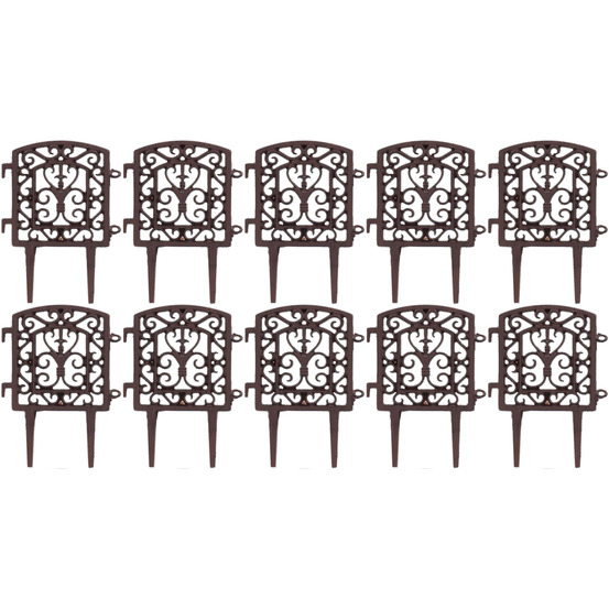 Bordure à assembler en fonte tradition lot de 10