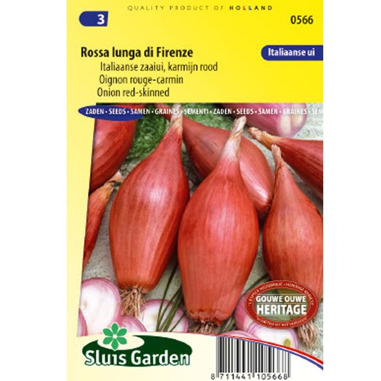 Oignon rouge 'long de florence' le sachet de 600 graines environ (3g)