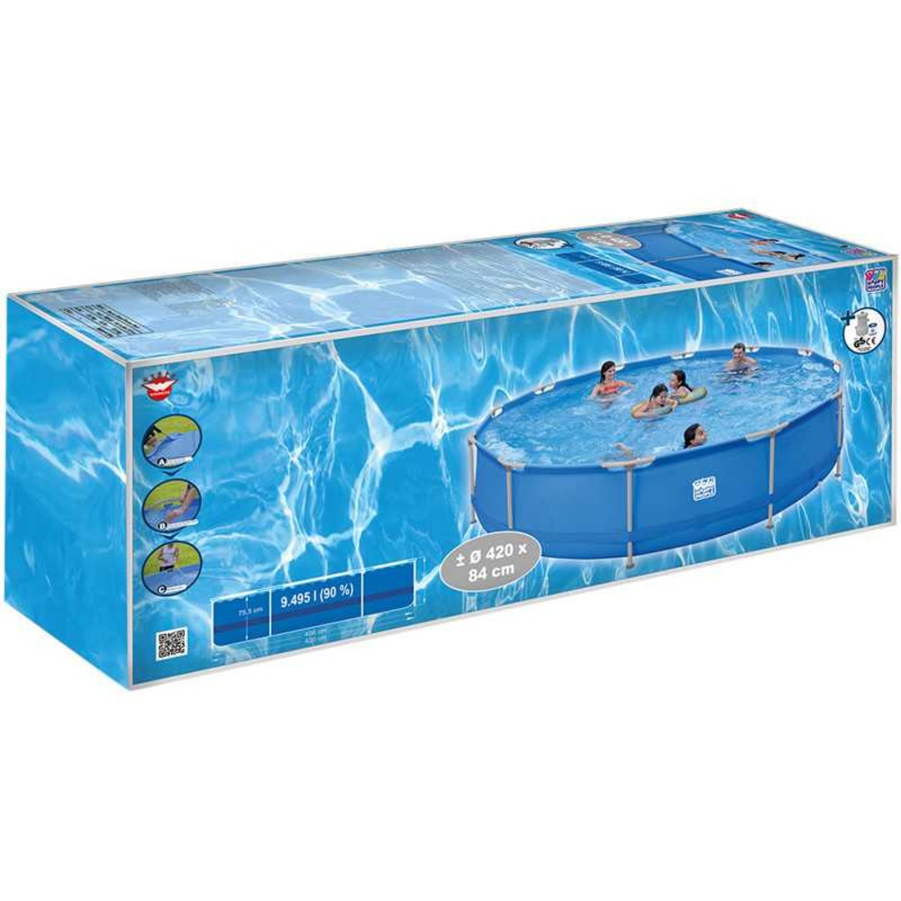 Piscine tubu. 420x84cm +pompe happy people hay77512