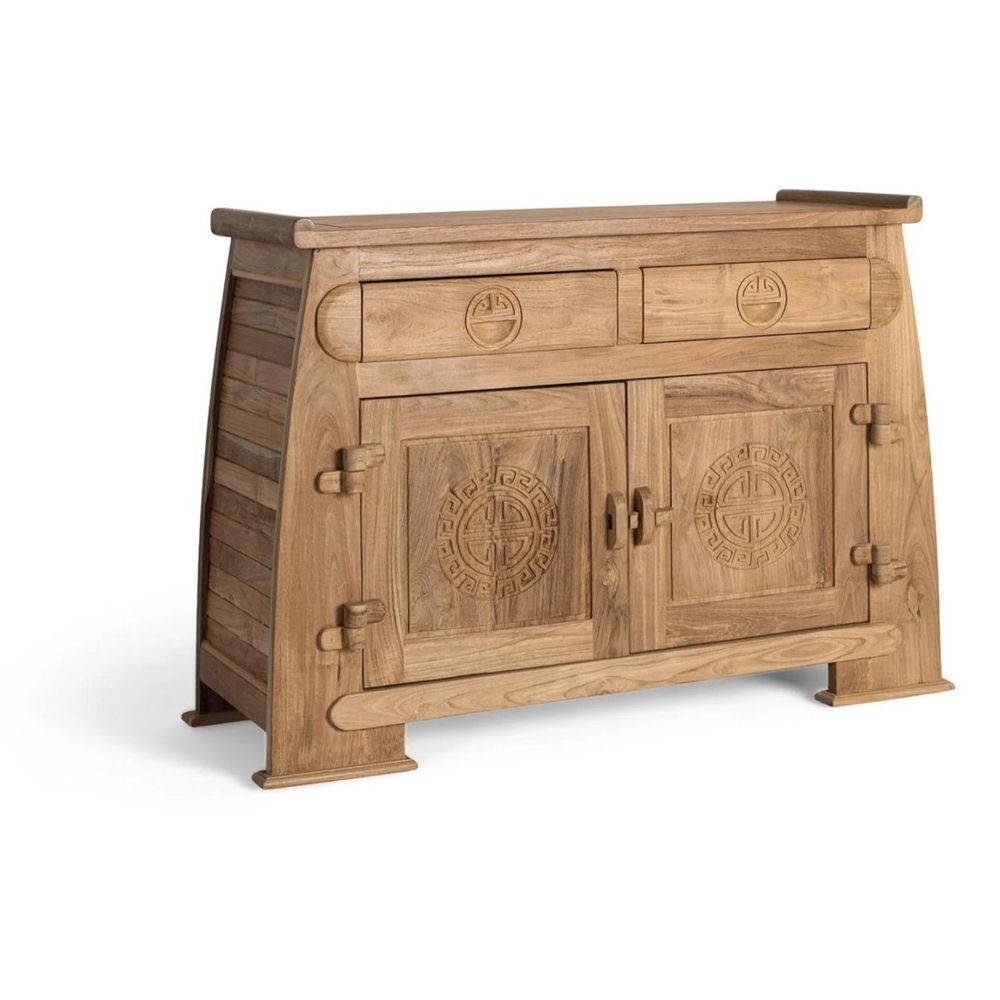 Buffet bois marron - décoration d'autrefois