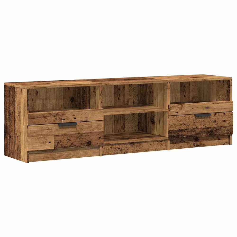 Meuble tv vieux bois 150x33,5x45 cm bois d'ingénierie