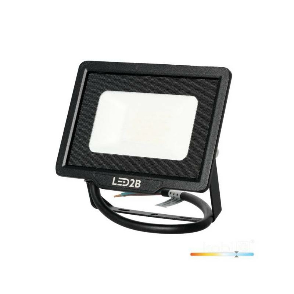 Projecteur led mh 20w noir 6500k ip65 blanc froid