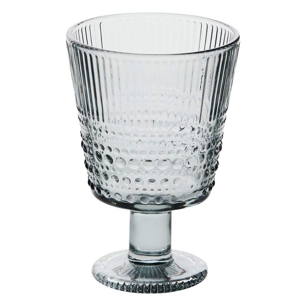 Verre à vin joa gris d8,7xh12,8cm