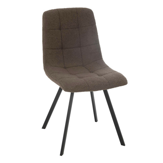 Chaise matelassée bouclette