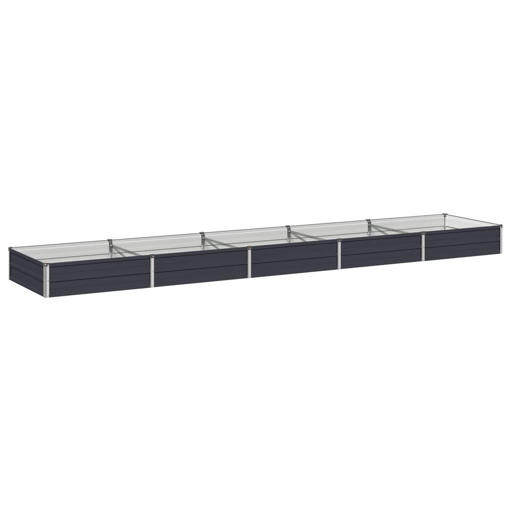 Jardin surélevé anthracite 400 x 80 x 24 cm
