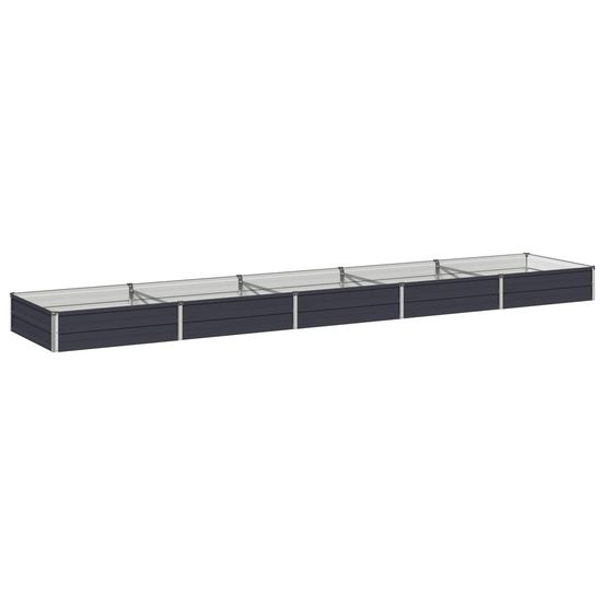 Jardin surélevé anthracite 400 x 80 x 24 cm