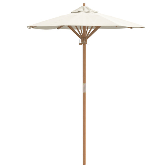 Parasol de jardin crème 150x210 cm bambou