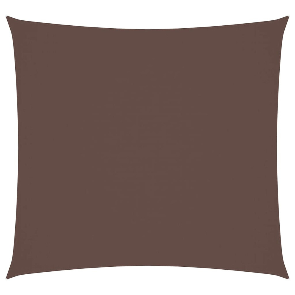 Voile de parasol tissu oxford carré 3,6x3,6 m marron