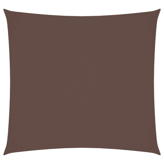 Voile de parasol tissu oxford carré 3,6x3,6 m marron