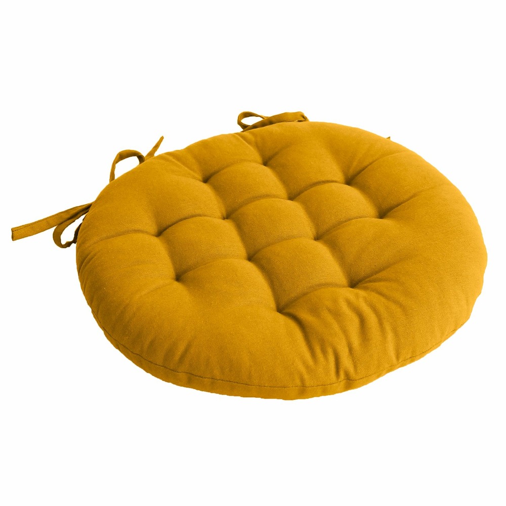 Galette de chaise ronde panama