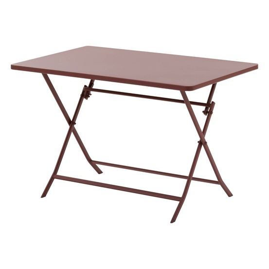 Table de jardin pliante rectangulaire
