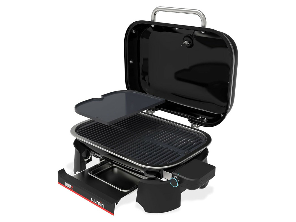 Barbecue électrique lumin + plancha noire