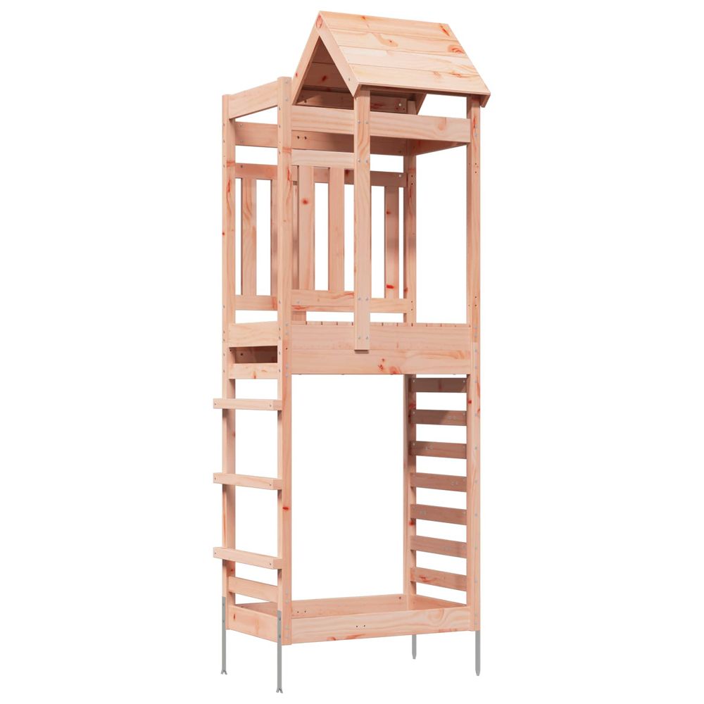 Tour de jeu marron 52,5 x 85 x 238 cm bois solide de douglas