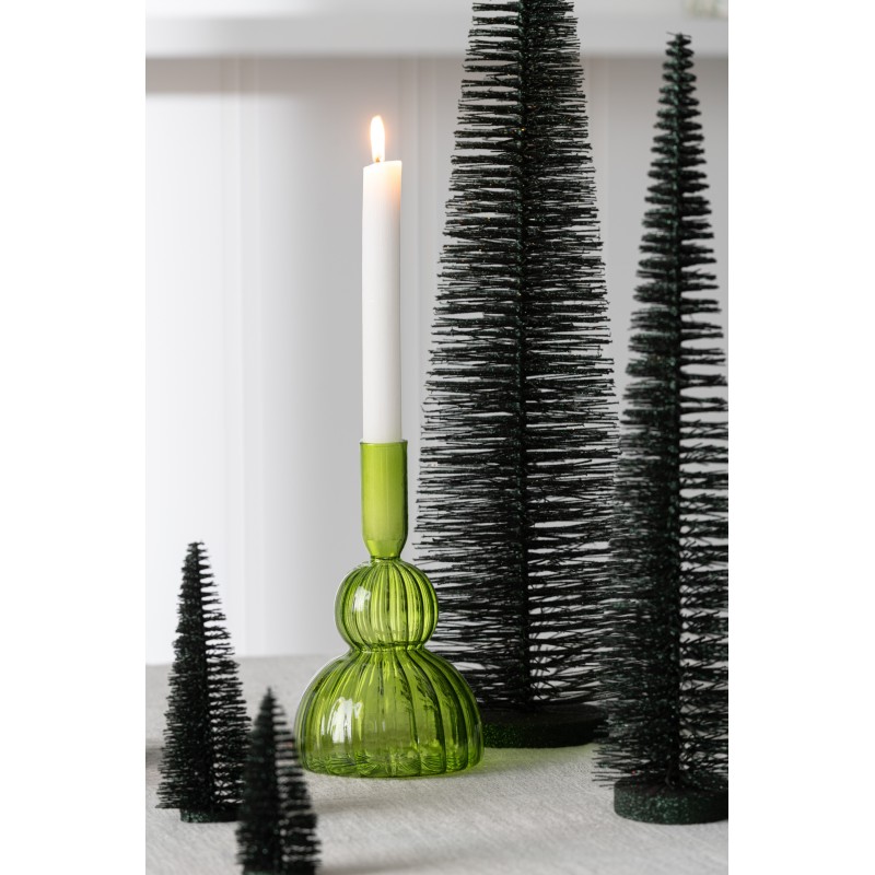 Sapin de noël artificiel en plastique vert 10x10x39 cm h39