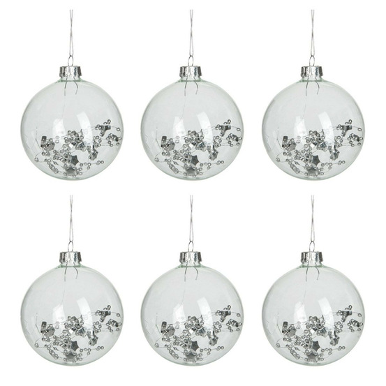 Lot de 6 boules de noël
