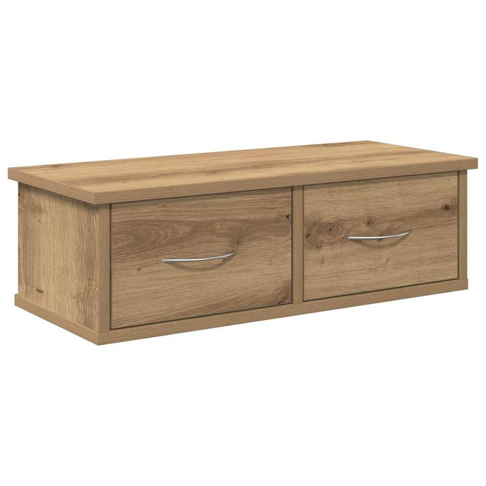 Armoire murale chêne artisanal 60x26x18,5 cm bois d'ingénierie