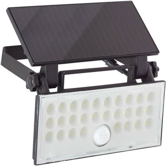 Applique extérieure - - luton - led et solaire - détecteur de mouvement - plastique et métal - 4 w - noir