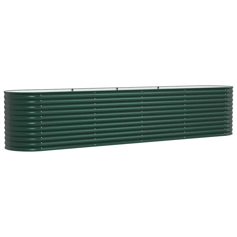 Lit surélevé vert 400 x 80 x 81 cm acier