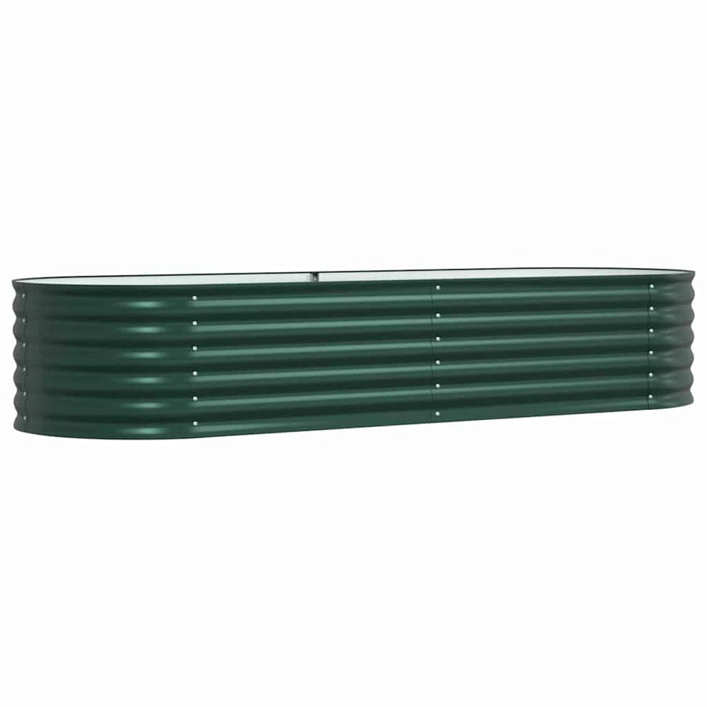Lit surélevé vert 240 x 80 x 44 cm acier