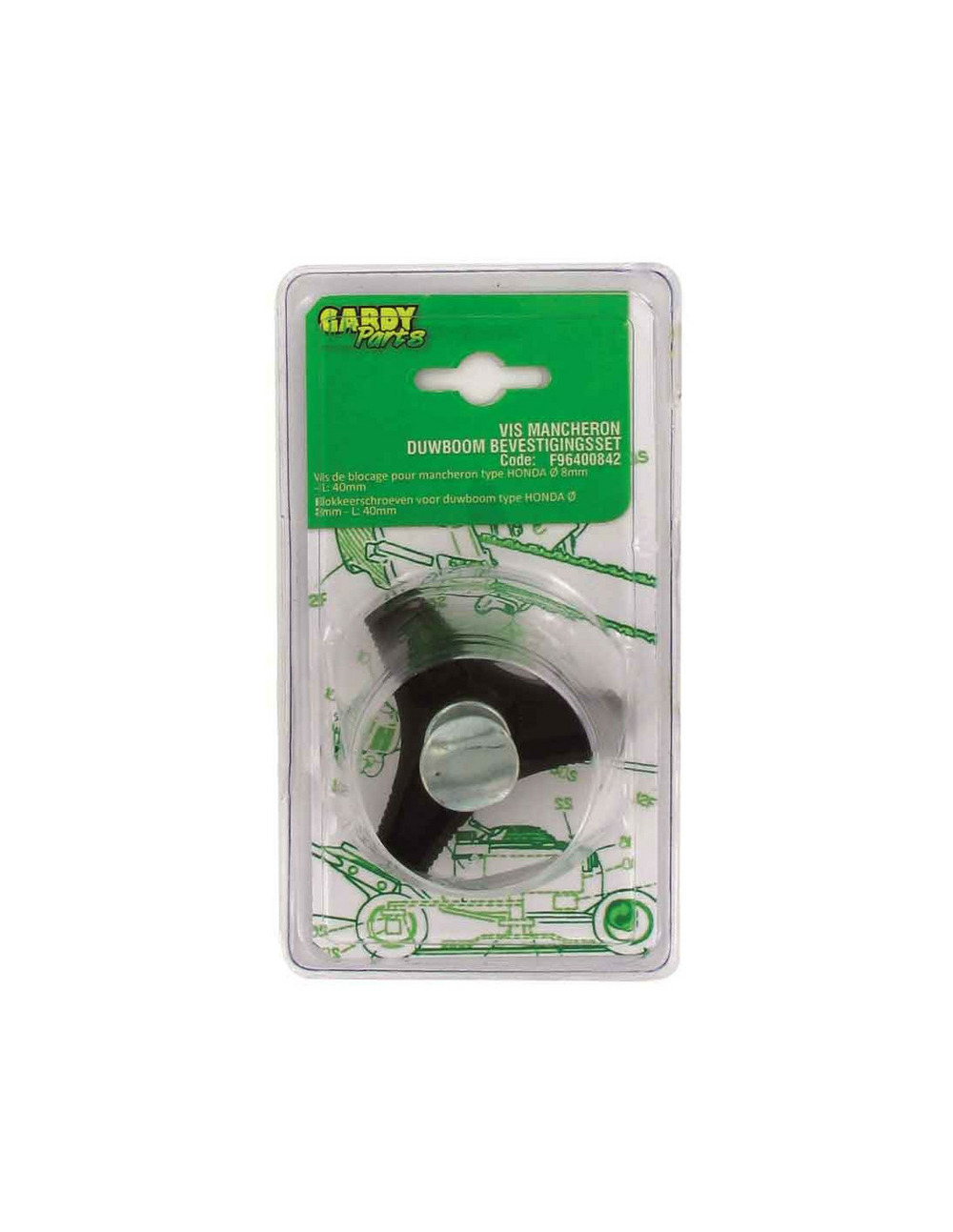 1 vis ailettes pour fixation mancheron tondeuse d 8 l 40