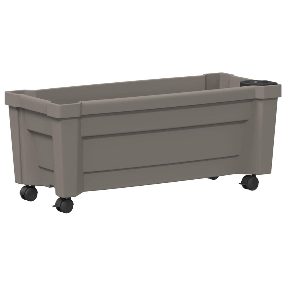 Pot calypso avec roues pp gris