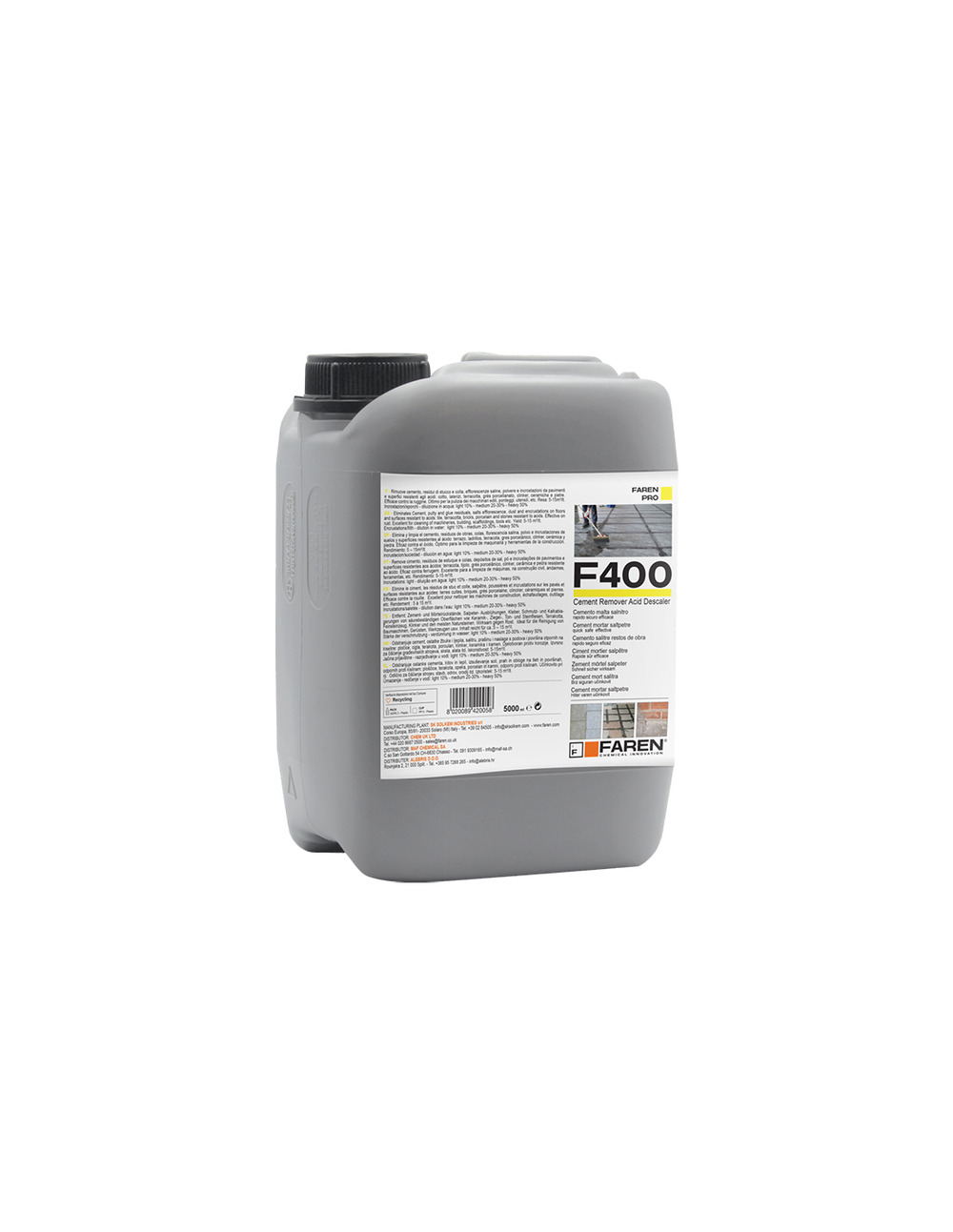 Anti-ciment f400 faren 5l - faren