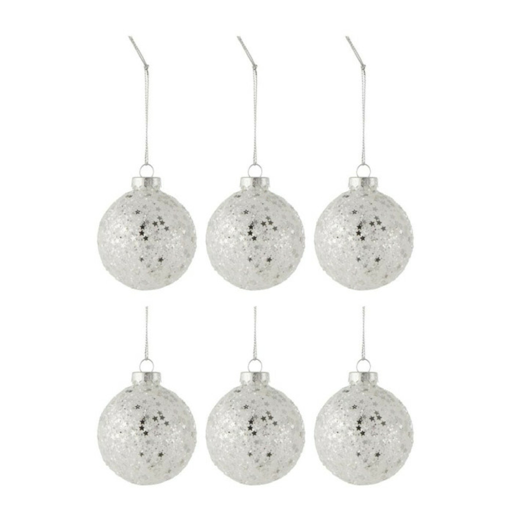 Lot de 6 boules de noël 