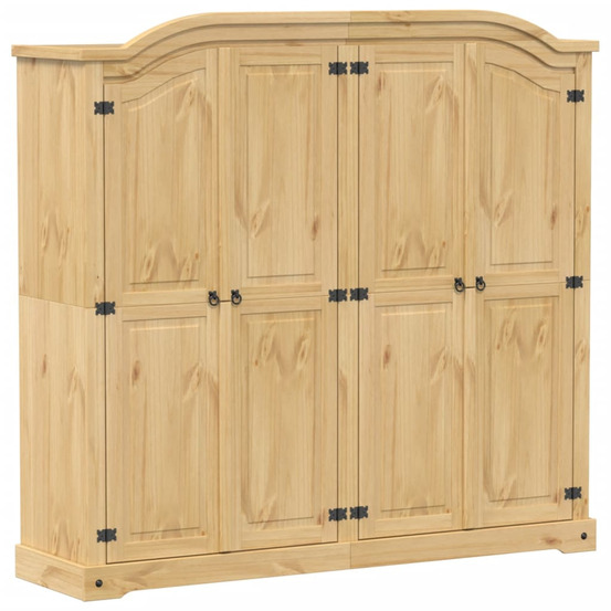 Garde-robe corona 194x52x186 cm bois de pin massif