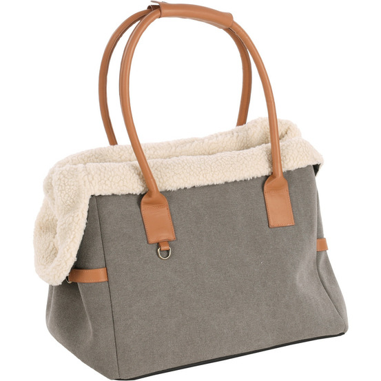 Sac de transport kuzco brun 40cm l x 25cm l x 29cm h pour petit chien max 6