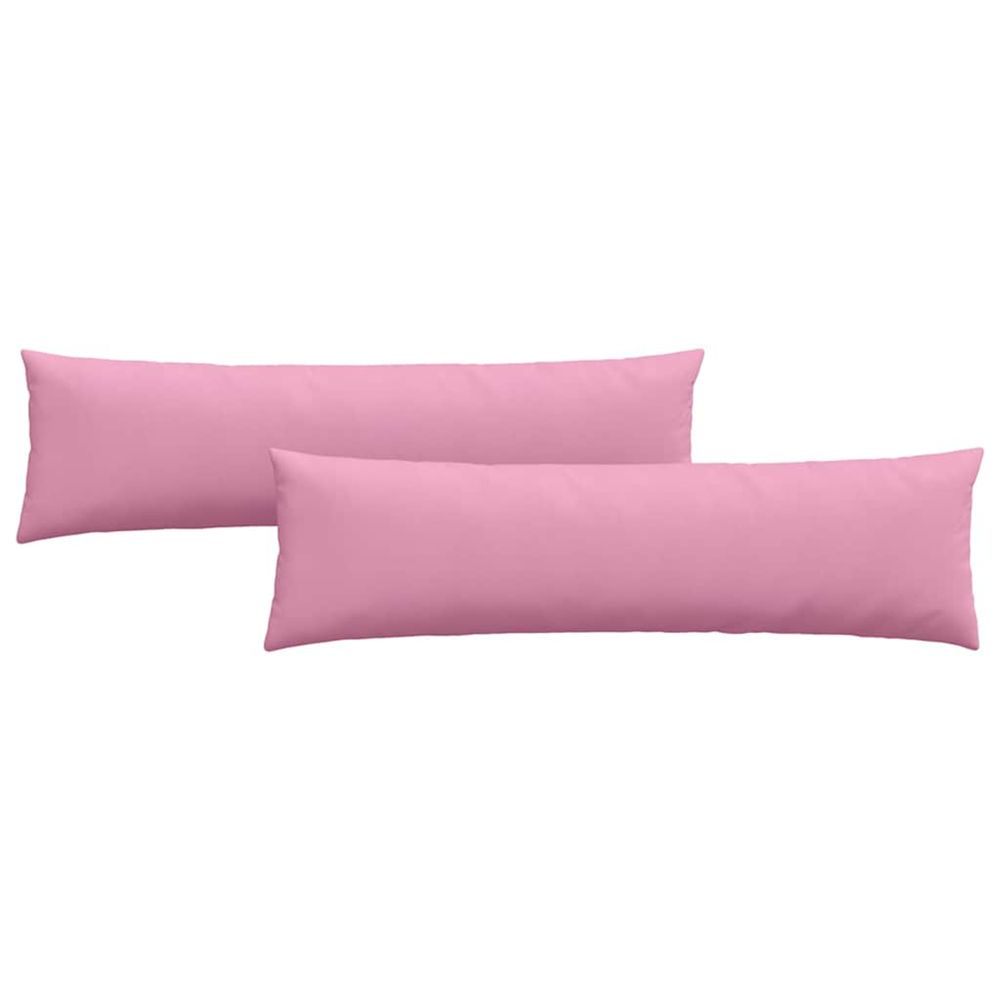 Coussins de canapé 2 pc tissu rose 145 x 40 cm
