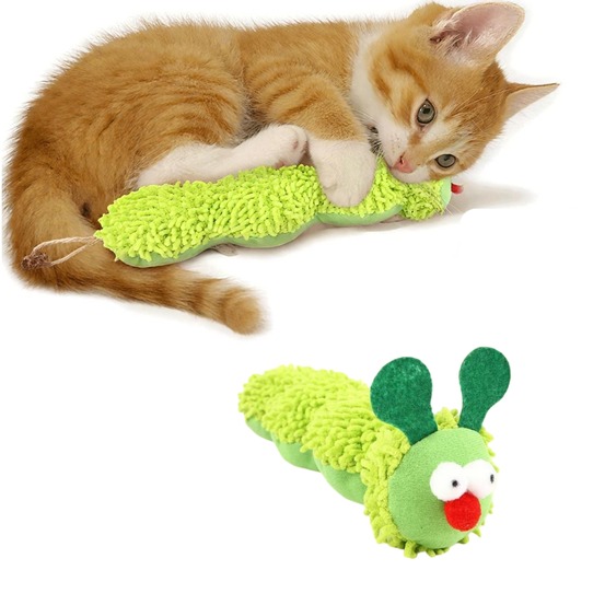 Jouet pour chat chenille