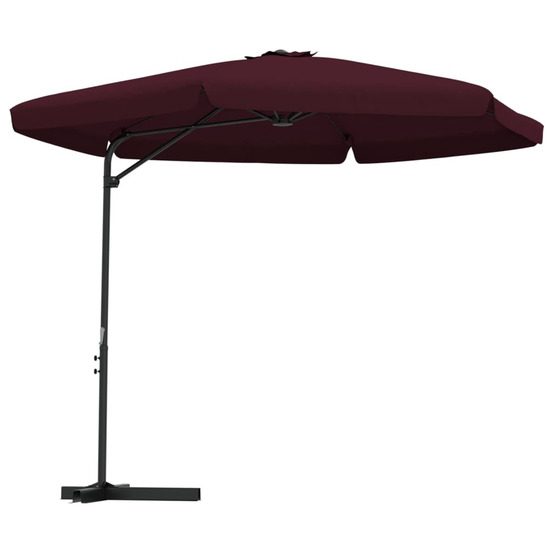 Parasol d'extérieur avec mât en acier