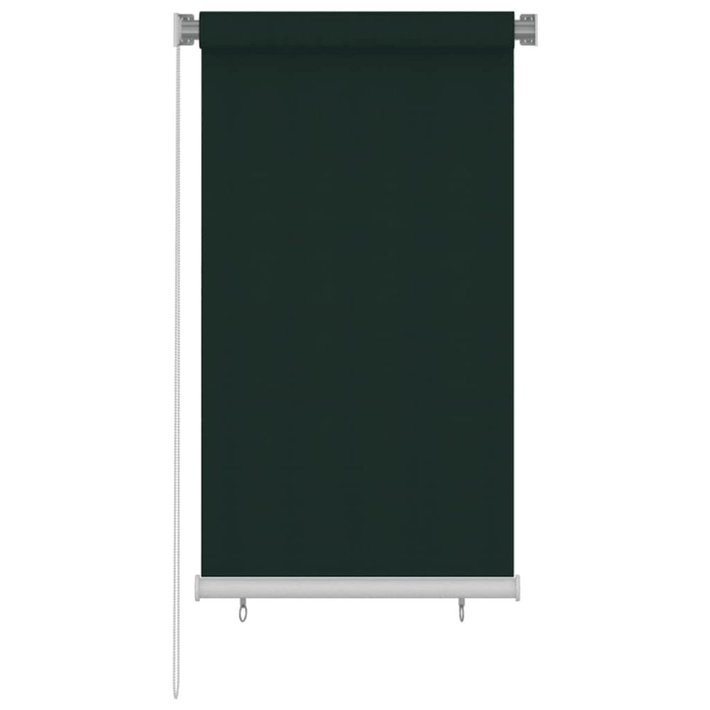 Store roulant d'extérieur 85 (l) x 140 (h) cm hdpe vert foncé