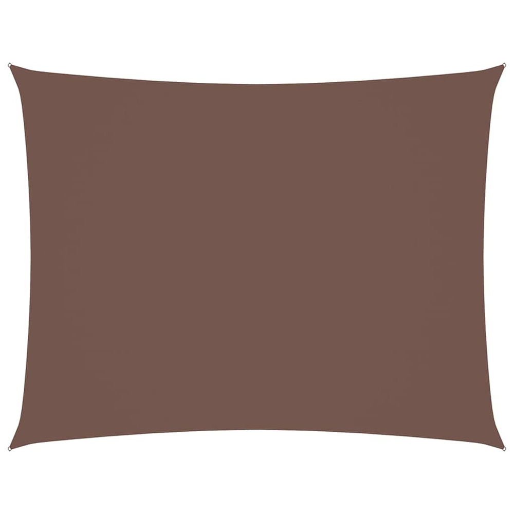 Voile de parasol tissu oxford rectangulaire 4x6 m marron