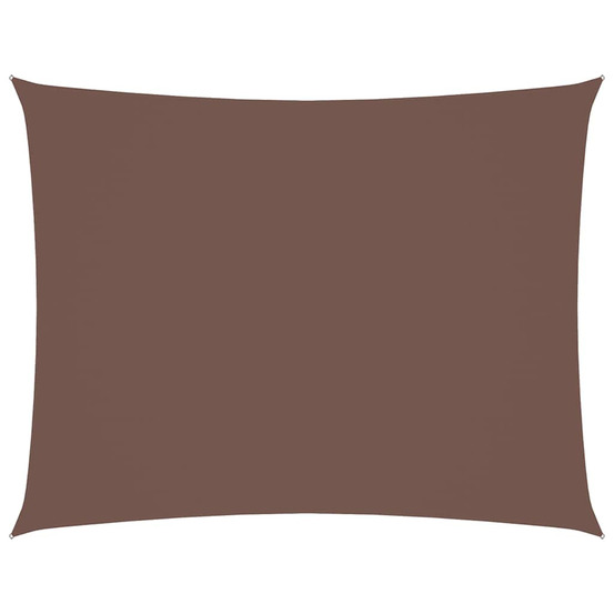 Voile de parasol tissu oxford rectangulaire 4x6 m marron