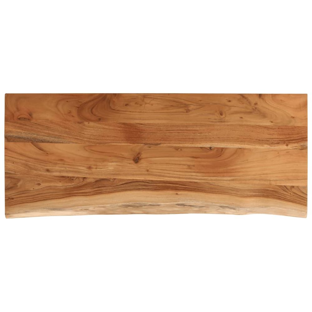 Dessus de table 110x40x2,5 cm rectangulaire bois massif acacia